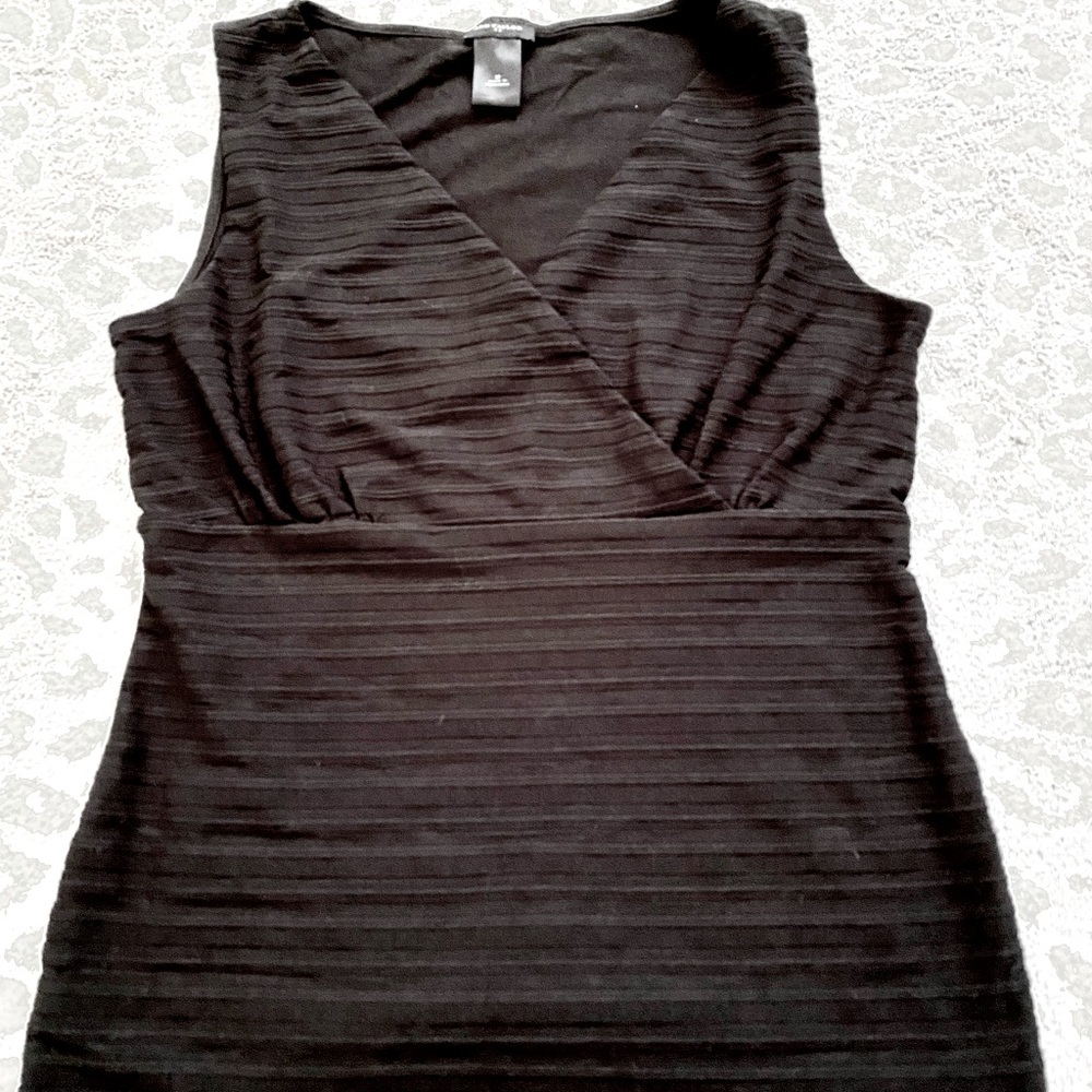 Ann Taylor black sleeveless size medium blouse